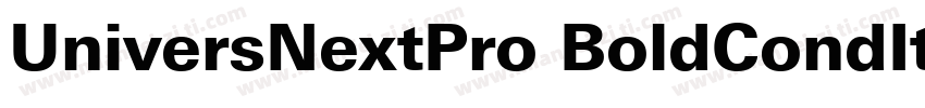 UniversNextPro BoldCondIt字体转换